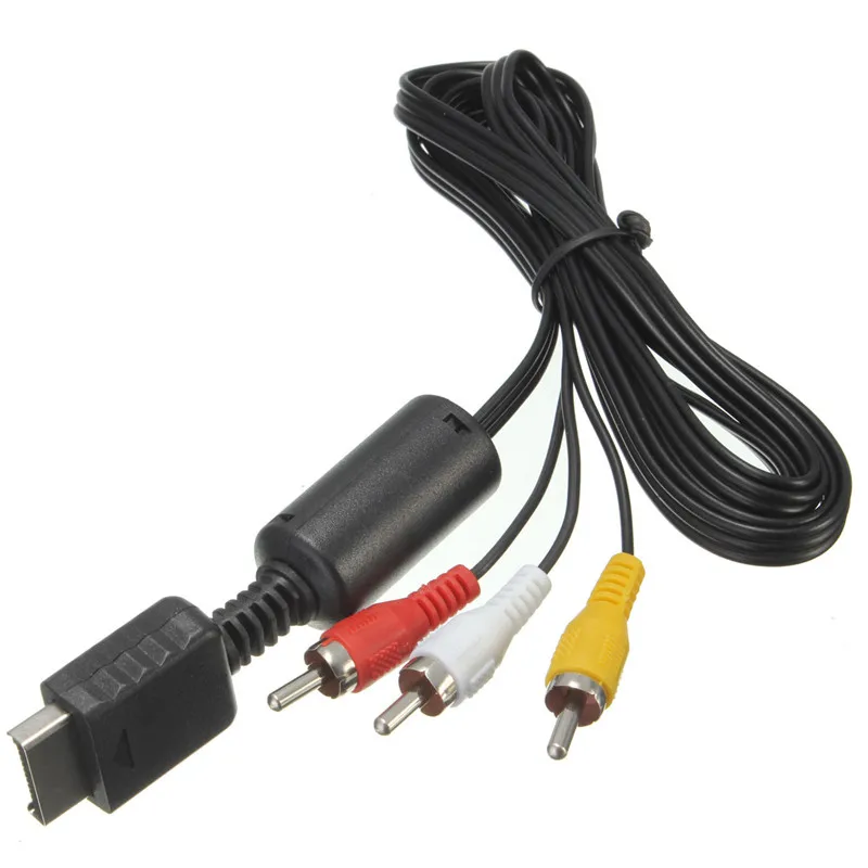 

DOITOP Universal Game Player Audio Video AV Cable Cord Wire to 3 RCA TV Lead for Sony for Playstation PS1 PS2 PS3 System Console