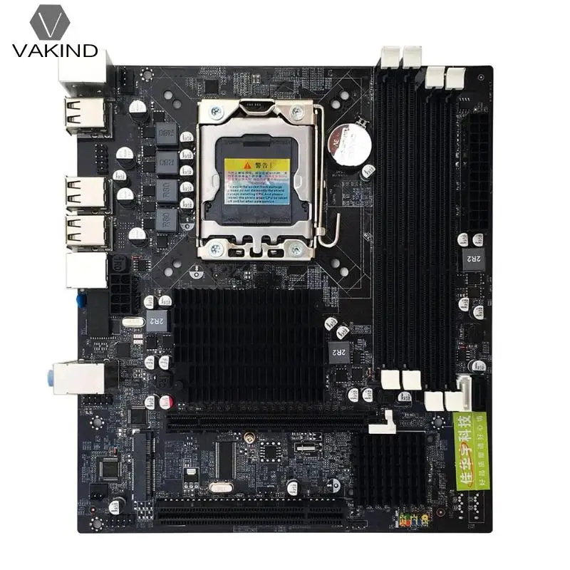 

X58 Desktop Motherboard LGA 1366Pin 4*DDR3 Motherboard for L/E5520 X5650 RECC
