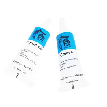 

Fishing Reel Bearing Special Lubricant and Maintenance Grease Metal Fluted Disc Lubricating Oil Grease Set of 2