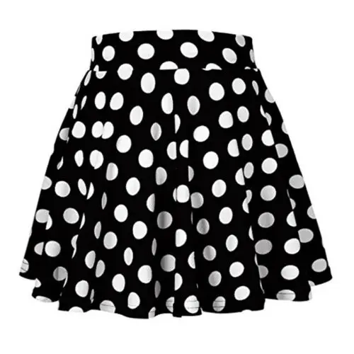Summer Casual Girl High-waist Polka Dot Print Mini Big swing Skirt Women Evening Party Short Skirts Summer Casual Girl High-waist Polka Dot Print Mini Big swing Skirt Women Evening Party Short Skirts