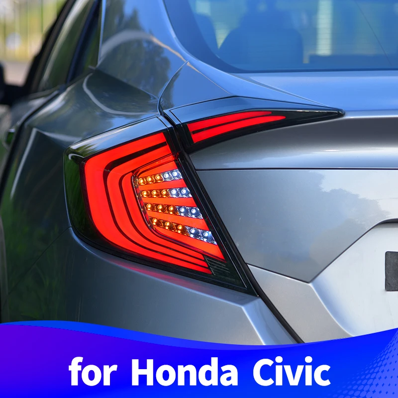 Задняя фара для Honda Civic светодиодный дальнего света светодиодный стоп-сигнал поворота