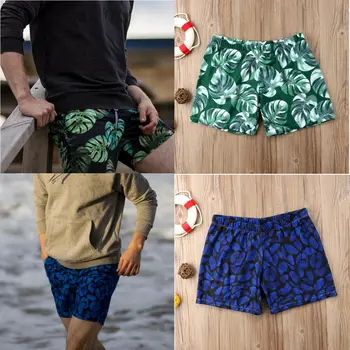 

Fashion Summer Men Boy Casual Print Swimming Board Trunks Swim Surfer Shorts Swimwear Beachwear