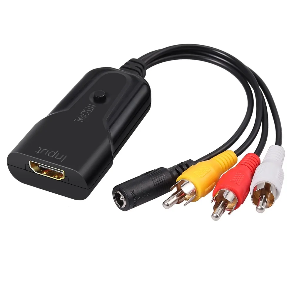Proster 1080P HDMI аудио видео конвертер HDMI для адаптера RCA HDMI в AV CVBS видео аудио конвертер кабель для VHSVCR DVD Roku