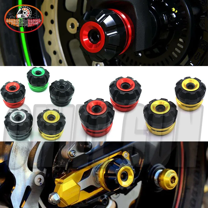 

Motorcycle CNC Front And Rear Wheel Landing Protection Ball Front Axle Skid Slider Fit For Kawasaki NINJA 400 2017-2018 NINJA400