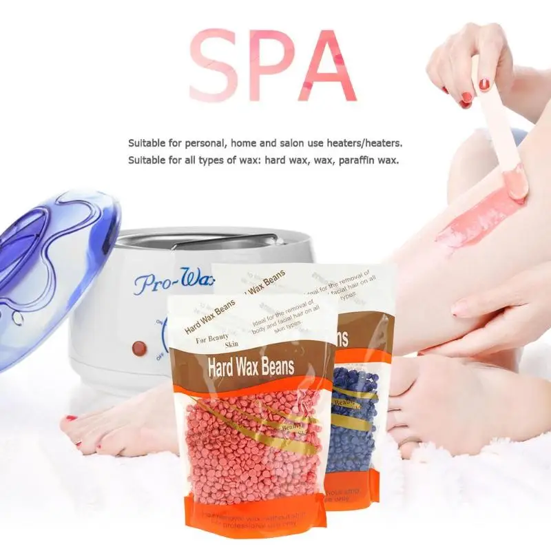 500/200CC Professional Warmer Wax Heater Hair Removal Tool Mini SPA Hand Epilator Feet Paraffin Wax with Beans Sticks