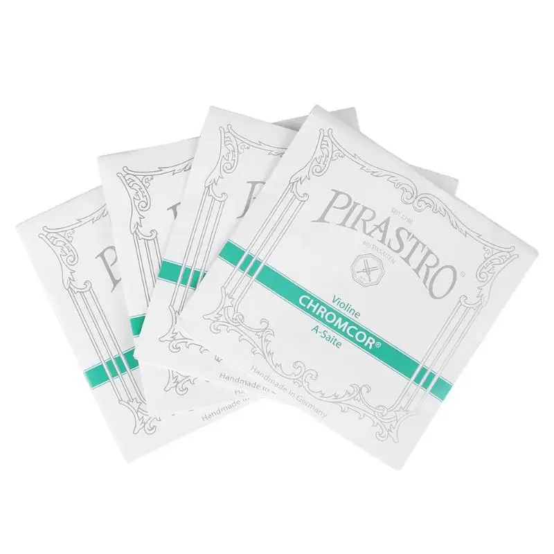 

4pcs/set D string Chrome Steel Pirastro Tonica Violin Strings for 4/4 Violin Accessories Green Silver Chromocor violin string
