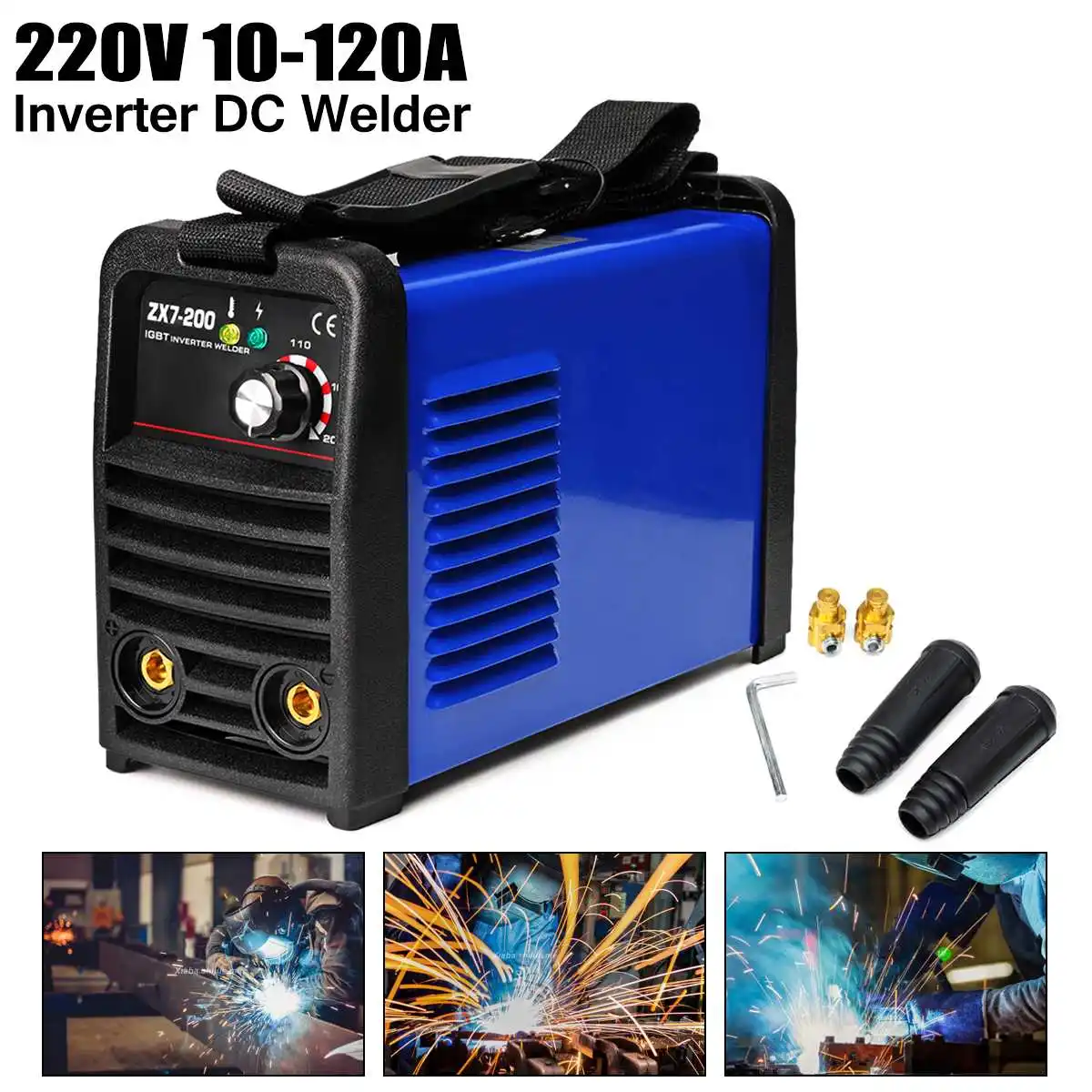 

ZX7-200 Portable Multifunctional Welding Machines IGBT DC Inverter Welding Equipment MMA Welding Machine Aluminum