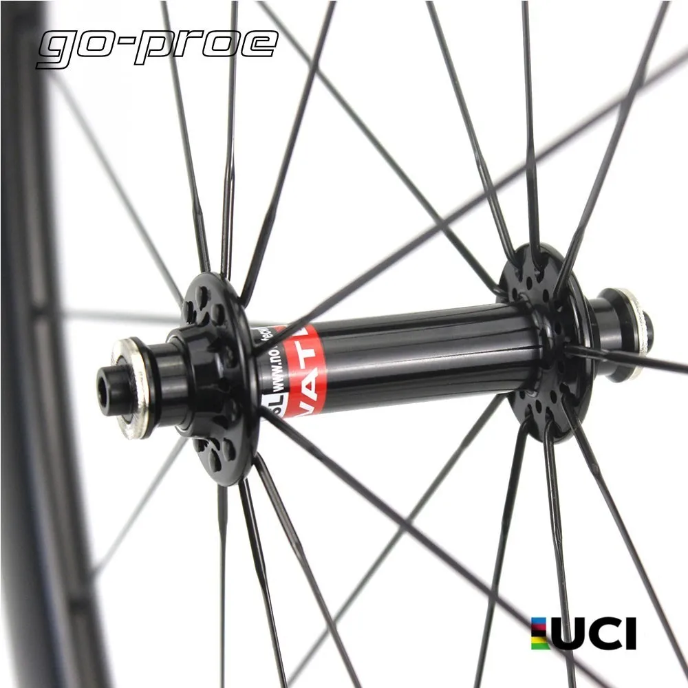 UCI качество 700c углеродное колесо для шоссейного велосипеда Низкопрофильная велосипедная колесная трубчатая бескамерная с NOVATEC прямая тяга ступица столба 1423