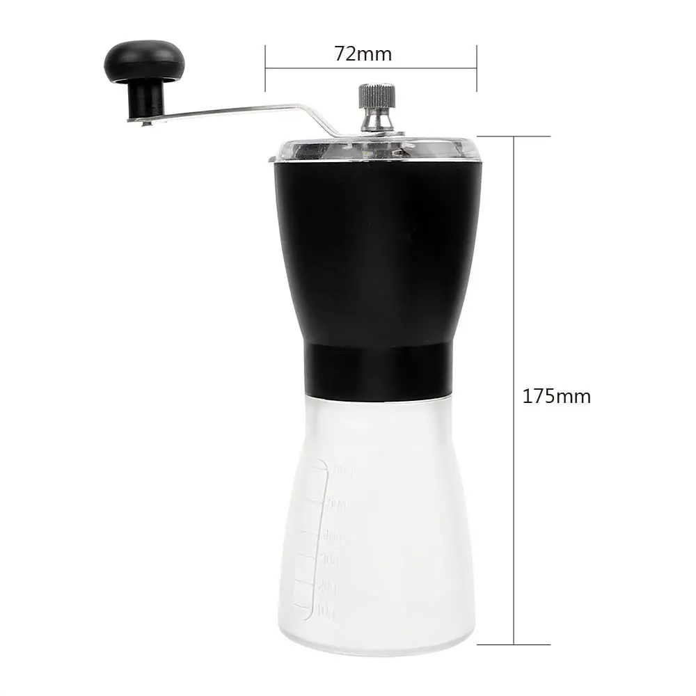 HOOMIN دليل مطاحن قهوة ABS خام سيراميك الصلب اليد القهوة طاحونة Coffeeware المنزل المطبخ أداة القهوة الفول الأزيز مطحنة
