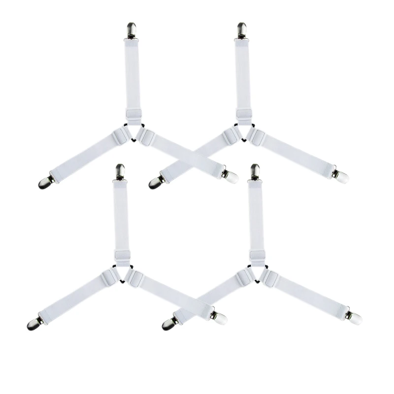 Bed Sheet Holder Straps,Adjustable Bed Sheet Fastener and 3 Way
