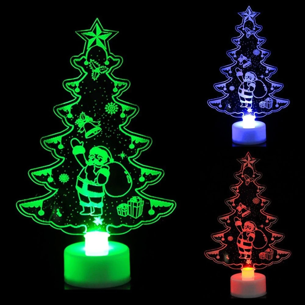 

Colorful LED Decorative lights New Year's products Christmas tree Snowman Santa Claus decorations party supplies Home Decor