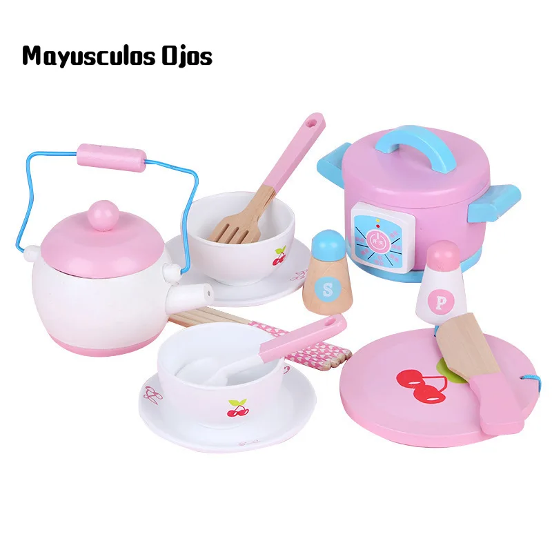 

New Mini Kitchen To Cook Rice Toys Girl Kitchen Utensils Cooking Play Set Play House Children's Educational Toys