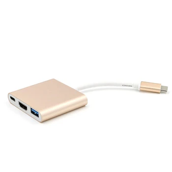 

Mayitr 3 in 1 USB Type-C To Multiport 4K HDMI HUB High Quality USB 3.1 Type C To USB 3.0 Type A HDMI USB-C Female Port Adapter