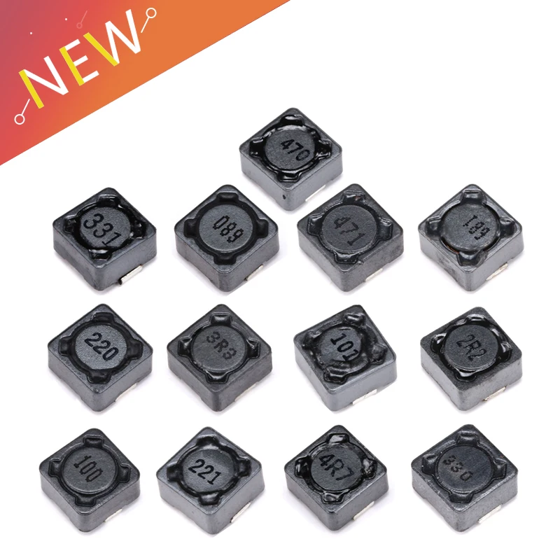 

65PCS 13Values CDRH74R SMD Power Inductor Assortment Kit 2.2UH-680 Chip Inductors High Quality 7*7*4MM Wire Wound Chip