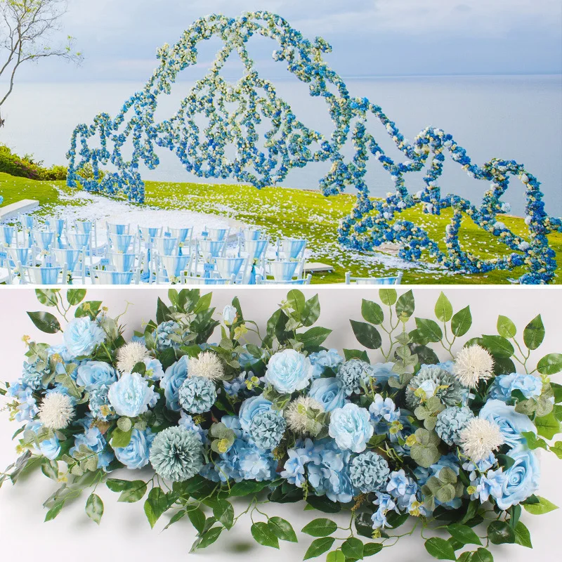 50/100cm artificial flower custom wedding flower wall arrangement supplies silk peony row decor for T station iron arch backdrop 50/100cm artificial flower custom wedding flower wall arrangement supplies silk peony row decor for T station iron arch backdrop