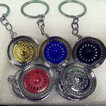 1 шт. вращающийся дизайн Красный Авто обод колеса брелок(без тормозных дисков) JDM брелок Авто турбо креативный брелок