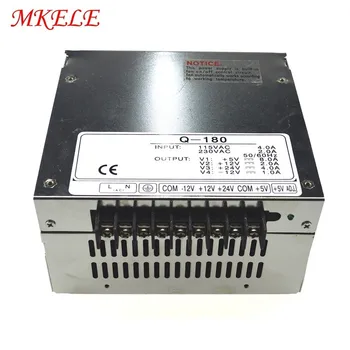 

Quad Output Multi Voltage Output AC/DC Power Supply 5V 12V 24V -12V 180W Q-180D