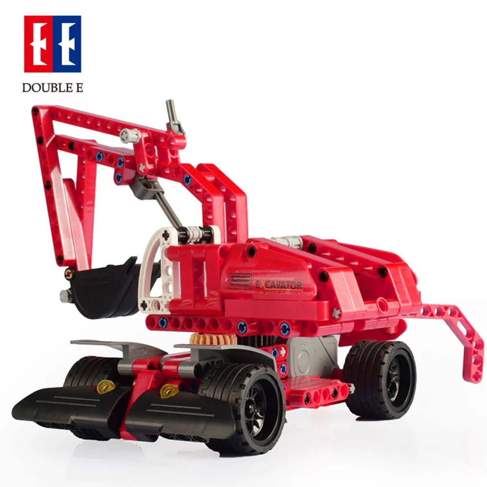 

Cada Double E Wheel Loader Bulldozer Excavator Car Building Blocks Bricks Technic Series Education C52012W Toys For Children Kid