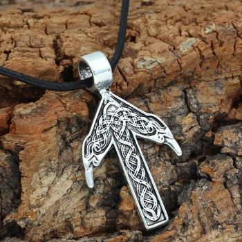Norse Vikings Nordic Rune Amulet Tiwaz Pendant Necklace  Viking Necklace