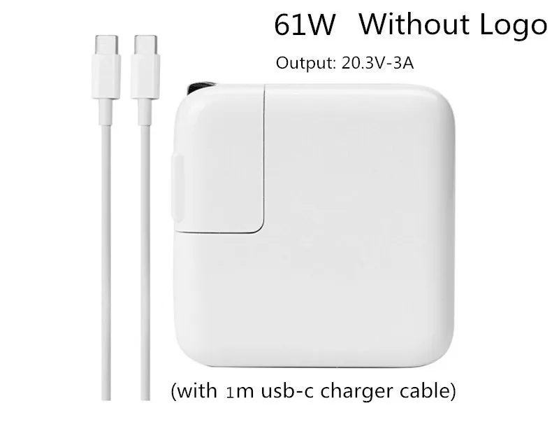 

Tested 61W 20.3V 3A Type C USB-C Laptop Power Adapter Charger For Apple Macbook Pro13 inch A1706 A1707 A1708A A1718 Made In 2016