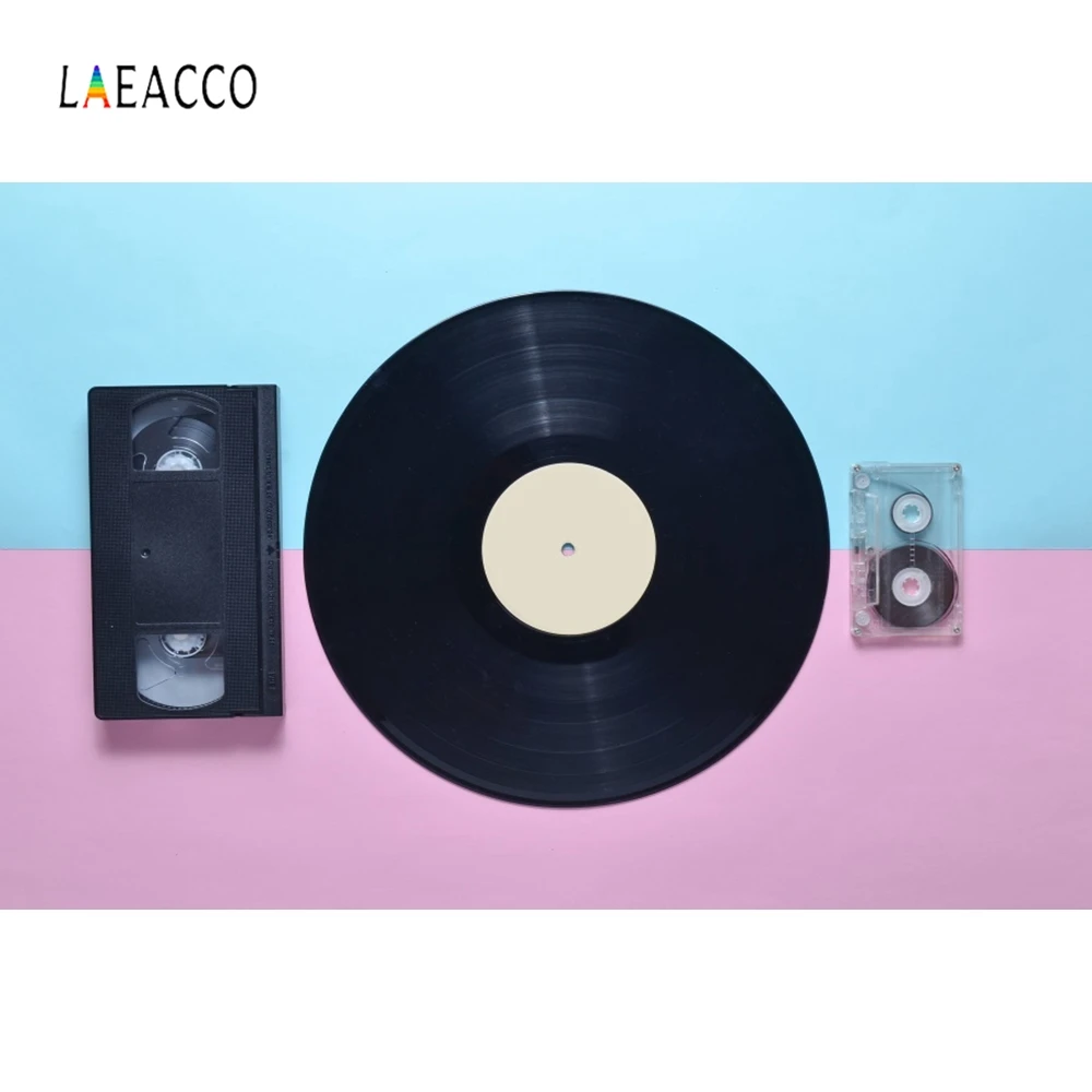

Laeacco Record Tape Sound Backdrop Photography Backgrounds Customized Photographic Backdrops For Photo Studio