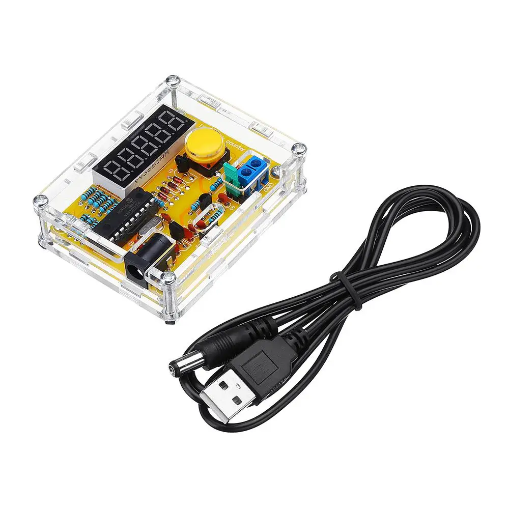 1Hz 50MHz Crystal Oscillator Frequency Tester Counter Meter With Case