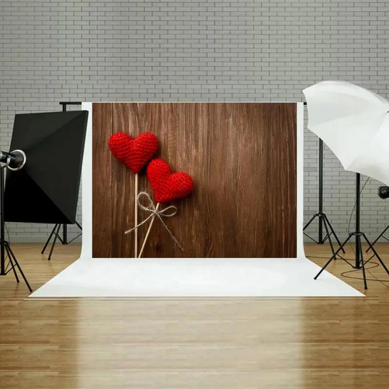 

New 0.9*1.5m Romantic Valentines Day Colorful Love Flower Background Digital Photography Background Photo Studio Backdrops