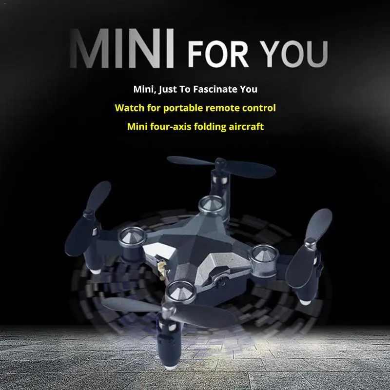 

2.4G Watch Remote Control Intelligent WIFI Mini Folding Gravity Sensing Four-axis Aircraft