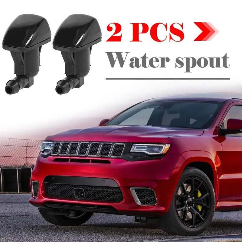 VODOOL 1 пара ветровые стекла омывателя NozzlesFor Grand Cherokee 11 17 сопла переднего лобового