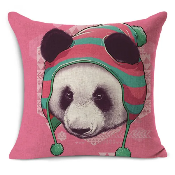 

Nordic Style Cartoon Style Animal Cushion Cover Polyester Pillow Case Home Decorative Pillows For Car Sofa Pillow Covers