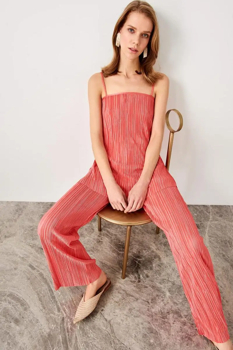 Trendyol Коралловая трикотажная блузка TWOSS19LJ0257|Блузки| |