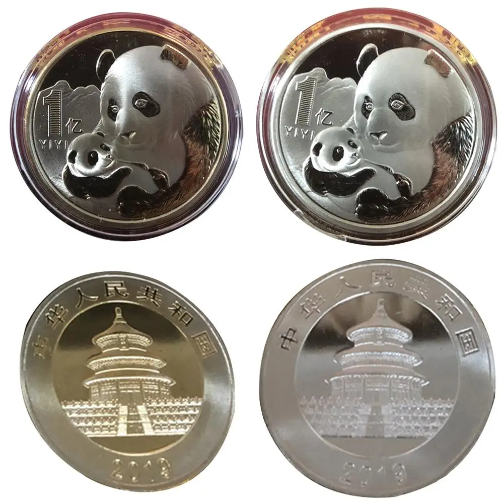 

Panda Mom Baby Commemorative Coin Holiday Season Souvenir Badge Collection Gift Decoration Crafts