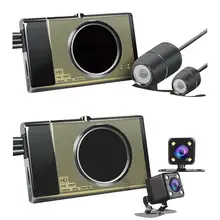 Профессиональный вождения мотоцикла Регистраторы HD 125 градусов широкоугольный объектив локомотив Скрытая Стиль спереди и сзади двойной камеры