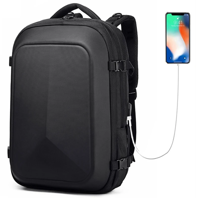 

OZUKO Backpack Men Business Computer Backpack Large Capacity Waterproof Travel Bag Stylish Computer Backpack