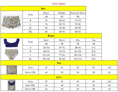 Бренд Семейные комплекты Для мужчин Для женщин дети мальчики девочки Цветочный Подсолнечника рюшами купальник, бикини комплект шорты в полоску От 2 до 10 лет