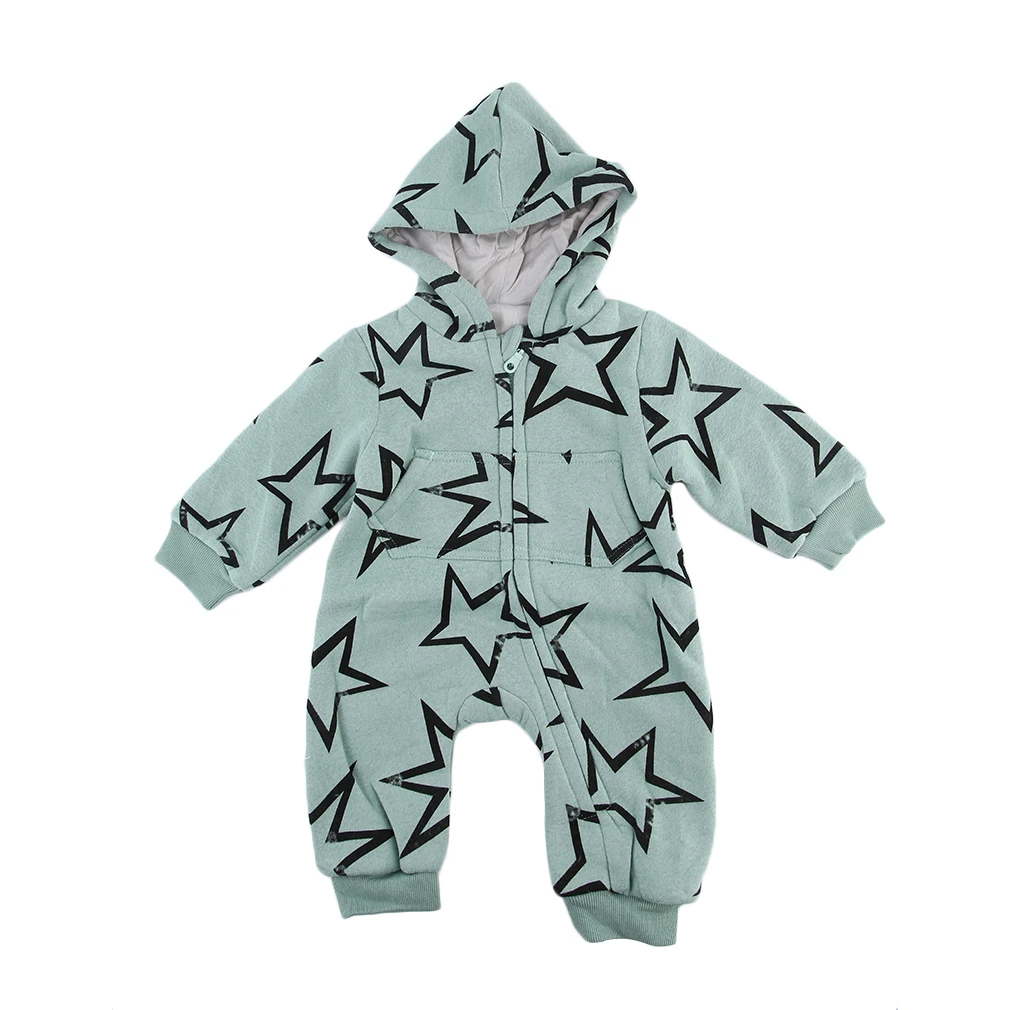 

Newborn Infant Baby Children Cartoon Long Sleeve Winter Rompers Boys/Girls Animal Coverall Baby Wear Clothes