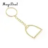 Lightweight Zinc Alloy English Horse Riding Equestrian Sports Stirrup Key Chain Holder 3