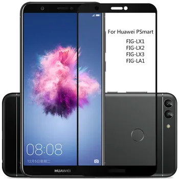 Перейти на Алиэкспресс и купить 3D полное покрытие закаленное стекло для Huawei PSmart Защита экрана для Huawei P Смарт Защитная стеклянная пленка на рис LX1 LX2 LX3 LA1