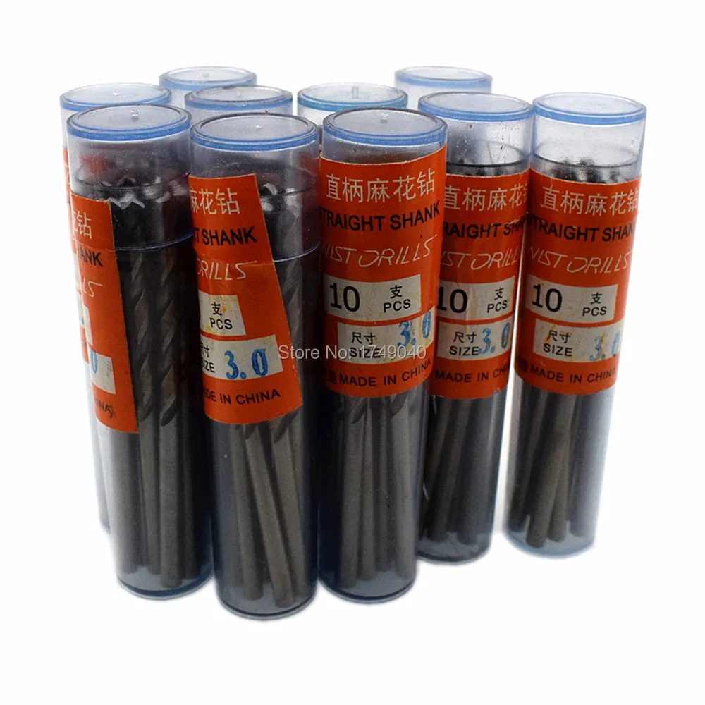 100pcs 3mm HSS Drill Bit Set Straight Shank Electrical Drill Tool Micro
