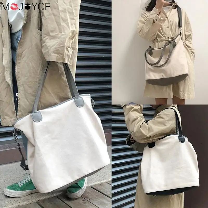 

Women New Fashion Canvas Women Shoulder Bag Large Capacity Shopping Totes Handbags Cute Girl Shoulder Bag Crossbody Bag