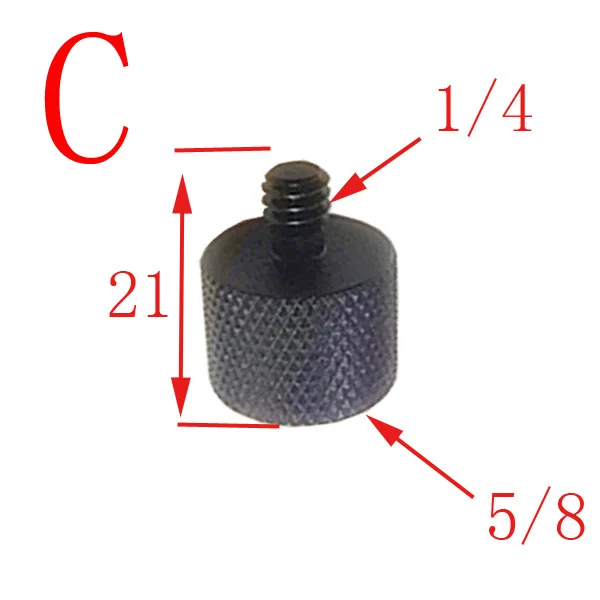 10 шт. 1/" до 3/8" 5/" до 1/4" Папа-мама SC-6 холодный горячий башмак резьба Винт адаптер Штатив пластина винт для SLR камеры