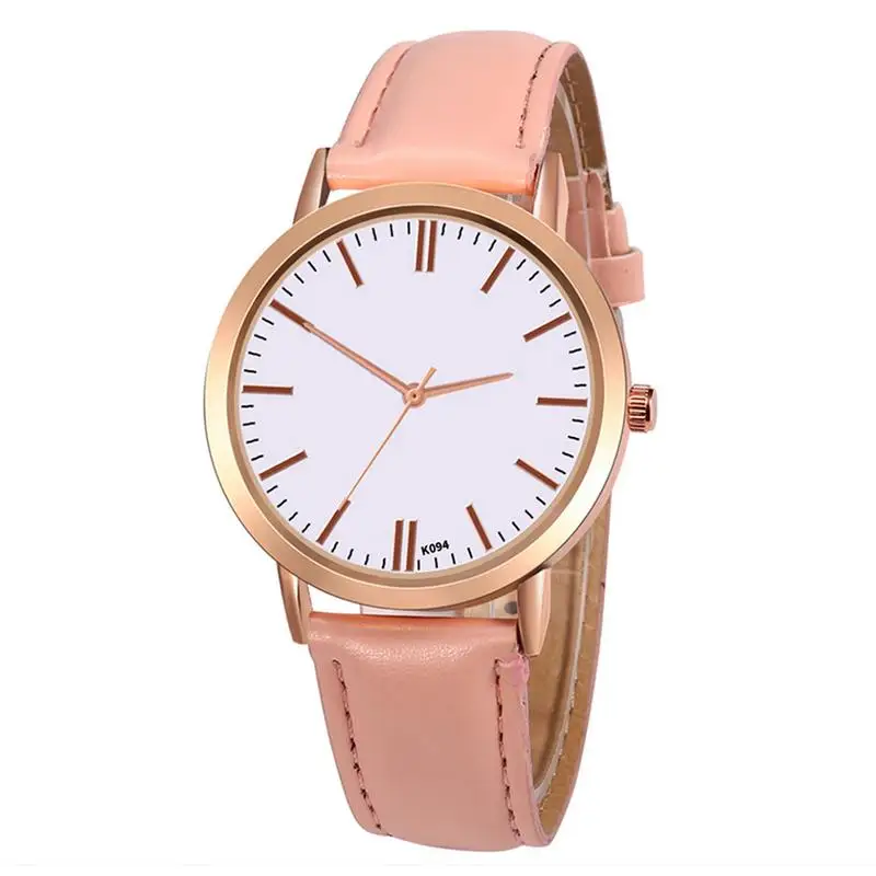 

Women's Watches Korean Fashion Casual Simple Business Quartz Leather Band Watch Gift Colorful Round Luxury Ladies Watch Hot New