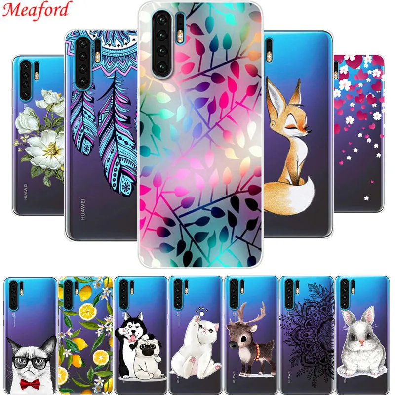 

6.47'' Cover For Huawei P30 Pro Case Popular Print Clear Soft TPU Back Cover Case For Huawei P30 Pro Phone Funda Silicone Coque