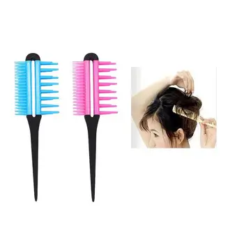 

XY Fancy Women Salon Professional Double Heads Fish Bone Shape Comb Brush