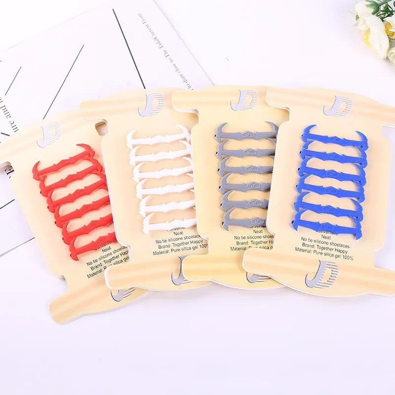 

12pcs/set New Children Bat Shape Elastic Silicone Lazy Shoelaces Special Shoelace No Tie Shoe Laces For Kids Rubber Shoelace