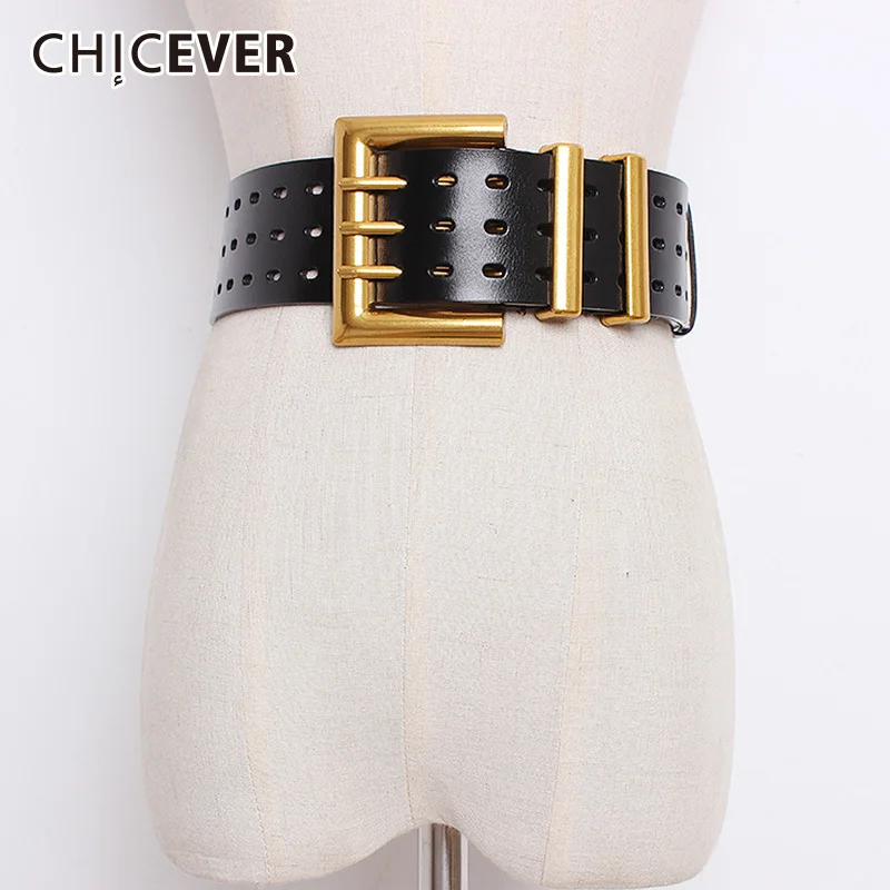CHICEVER осенние винтажные модные ремни из коровьей кожи женские открытые широкие