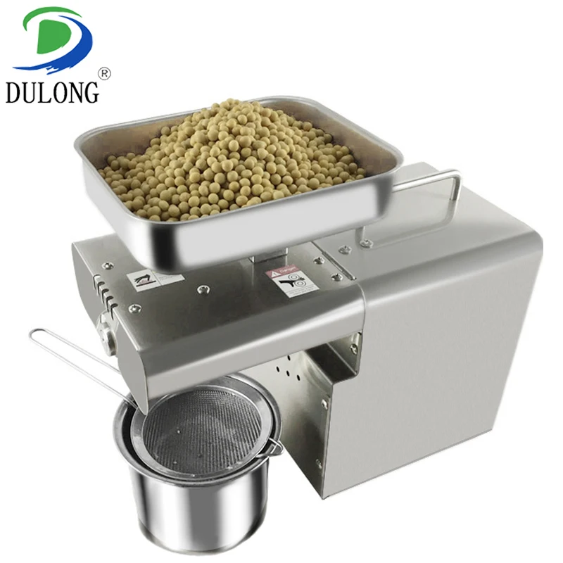 

DULONG high quality high extraction oil press machine automatic household oil extraction nut seed oil extraction