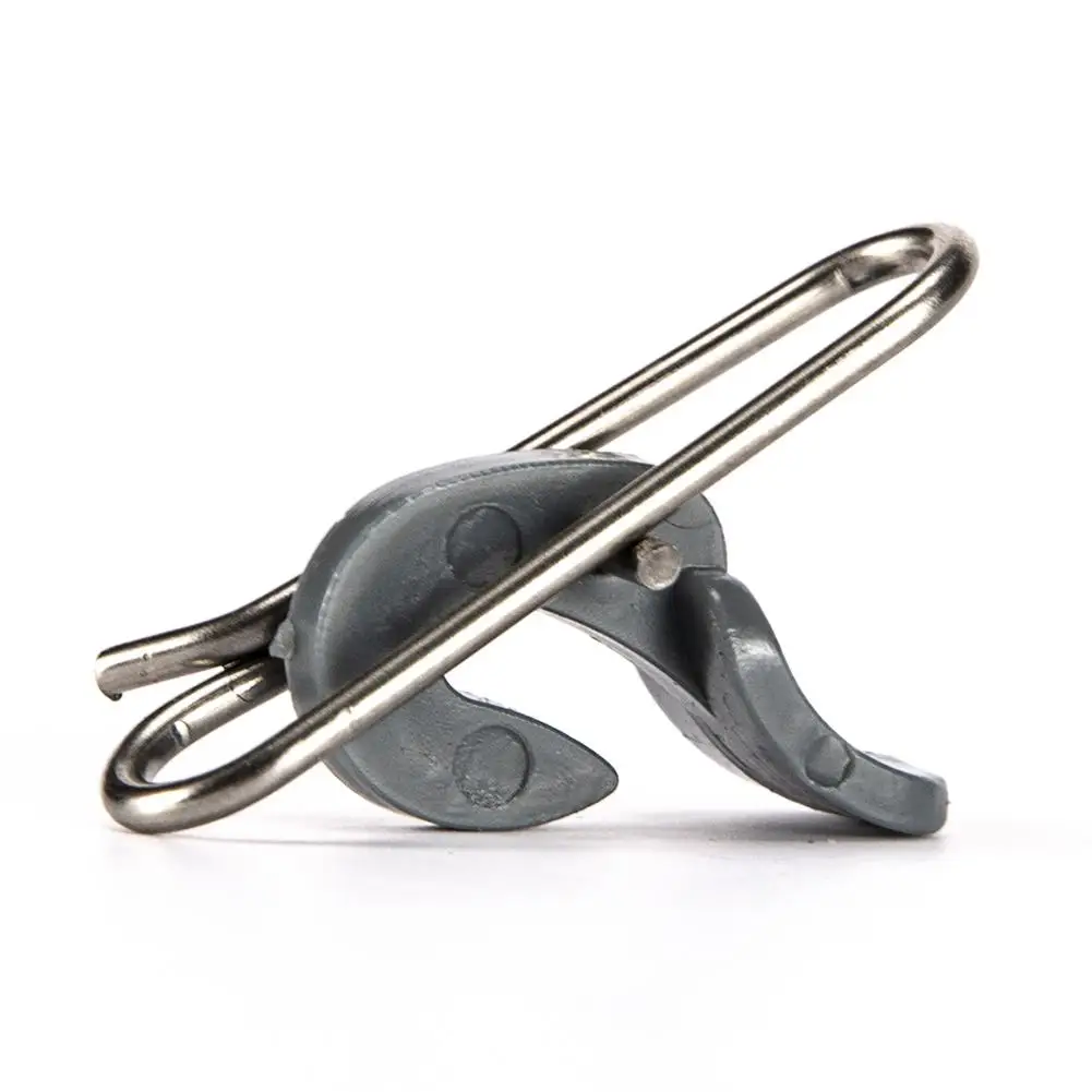

10Pcs Fishing Bait Clip Strong Nice Swivels Lock Snaps Fishing Accessories Connector Lure Clip Rolling Swivels Sea Fishing 4