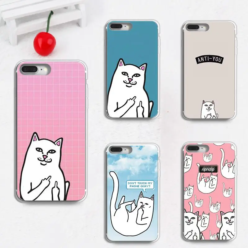 

KISSCASE Cat Phone Case For iPhone 8 8 Plus Case Silicone Cartoon Ripndipp Cover For iPhone X XS MAX XR 8 7 6 S 5 5s SE Coque