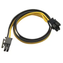 50 см ПК блок питания адаптер конвертер кабель PCI-E 6Pin до 6Pin Мужской кабель для видеокарты кабель для майнинга для горнодобывающей машины